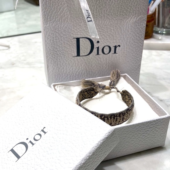 Dior Jewelry Christian Dior Friendship Bracelet Navy Oblique Poshmark